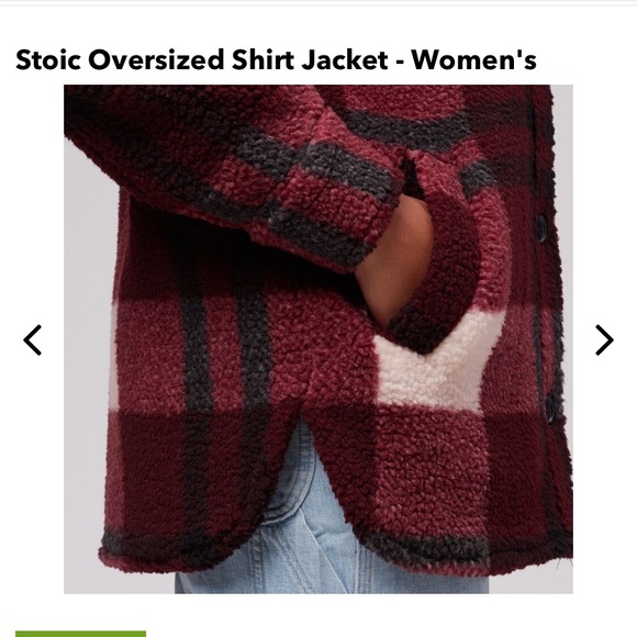 NWOT- stoic oversized sherpa shacket - Picture 5 of 6